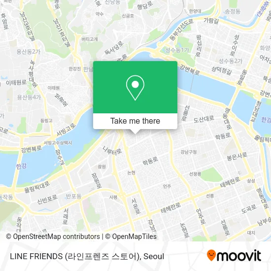 LINE FRIENDS (라인프렌즈 스토어) map