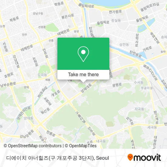 디에이치 아너힐즈(구 개포주공 3단지) map