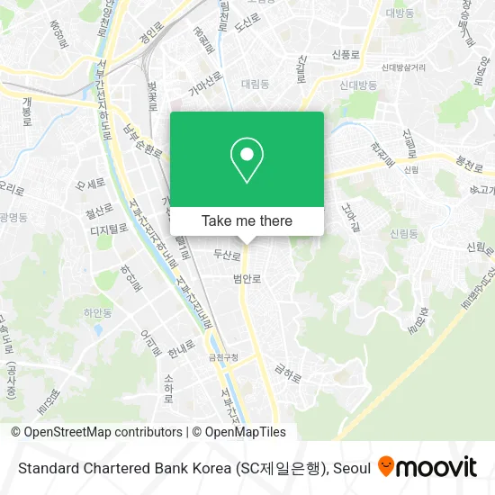 Standard Chartered Bank Korea (SC제일은행) map