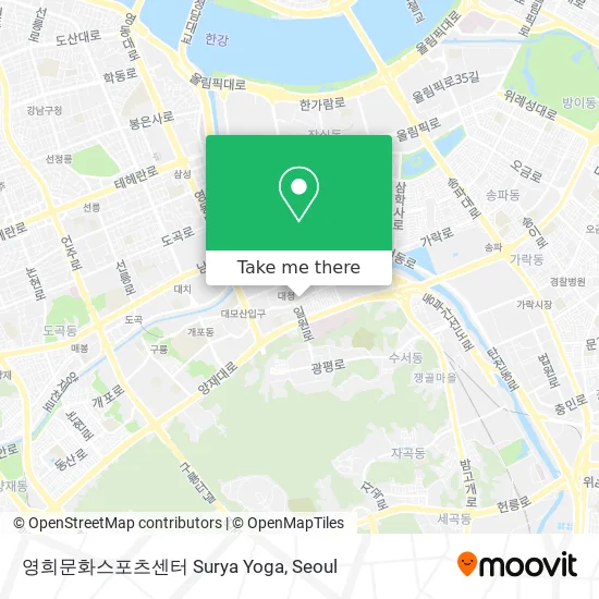 영희문화스포츠센터 Surya Yoga map