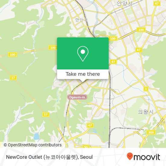 NewCore Outlet (뉴코아아울렛) map