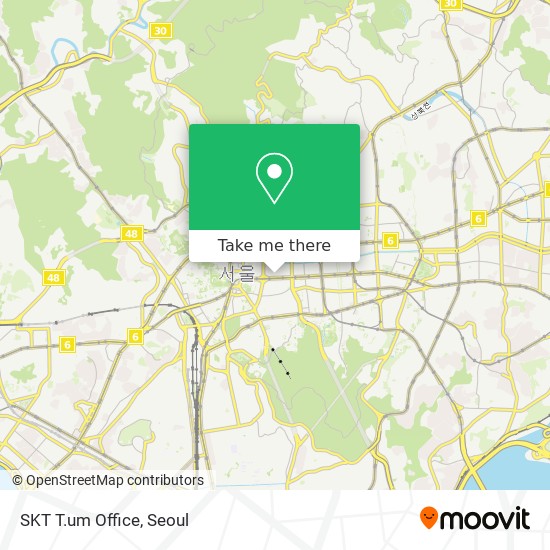SKT T.um Office map