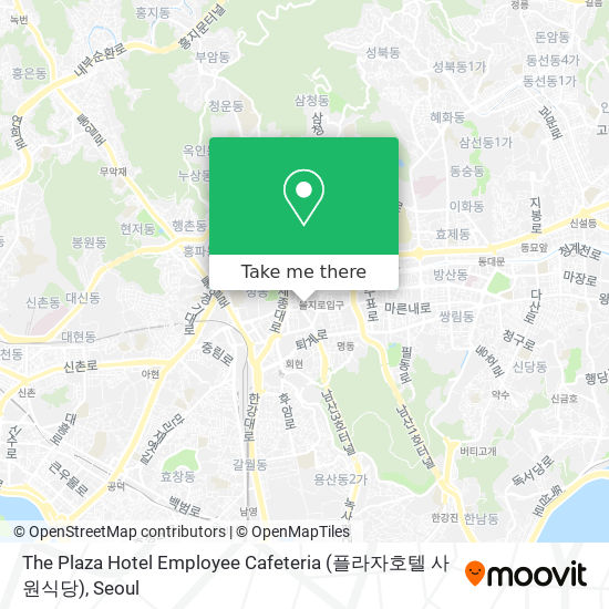 The Plaza Hotel Employee Cafeteria (플라자호텔 사원식당) map