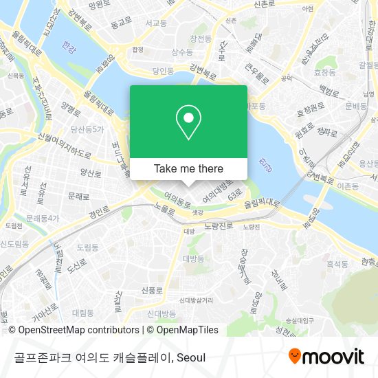골프존파크 여의도 캐슬플레이 map