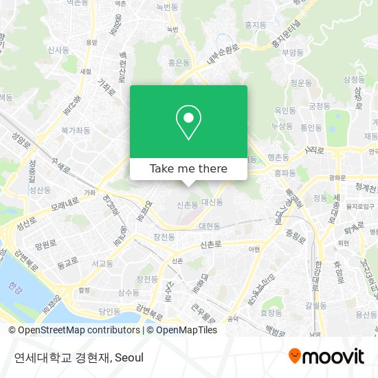 연세대학교 경현재 map