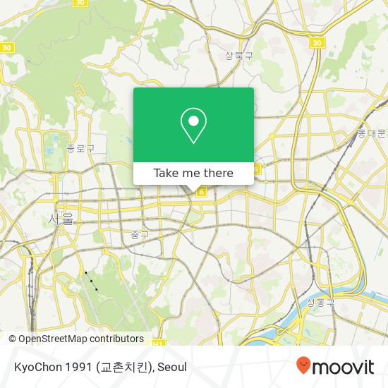 KyoChon 1991 (교촌치킨) map