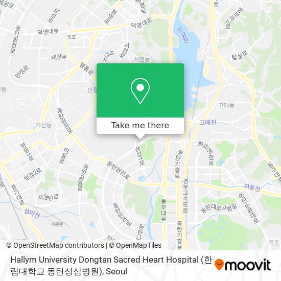Hallym University Dongtan Sacred Heart Hospital (한림대학교 동탄성심병원) map