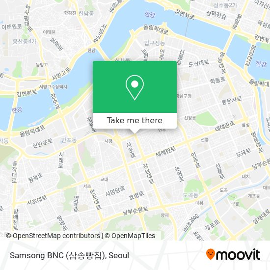 Samsong BNC (삼송빵집) map