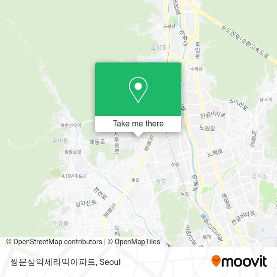 쌍문삼익세라믹아파트 map
