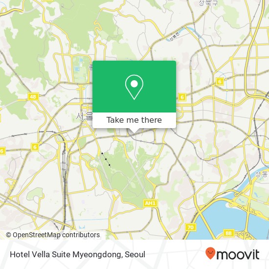 Hotel Vella Suite Myeongdong map