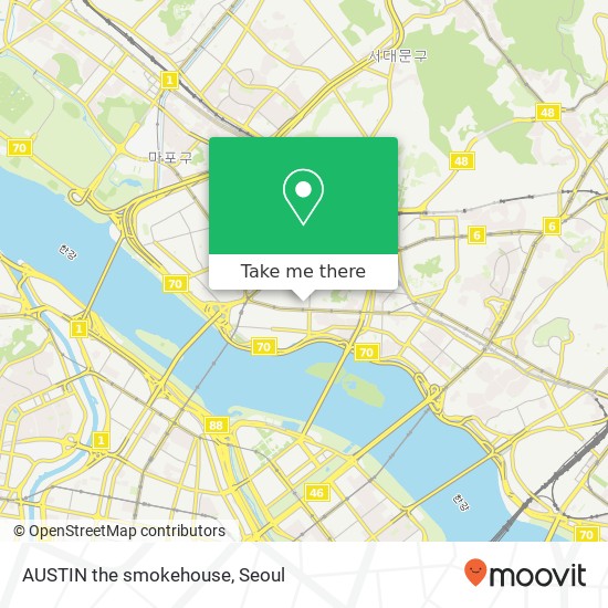 AUSTIN the smokehouse map