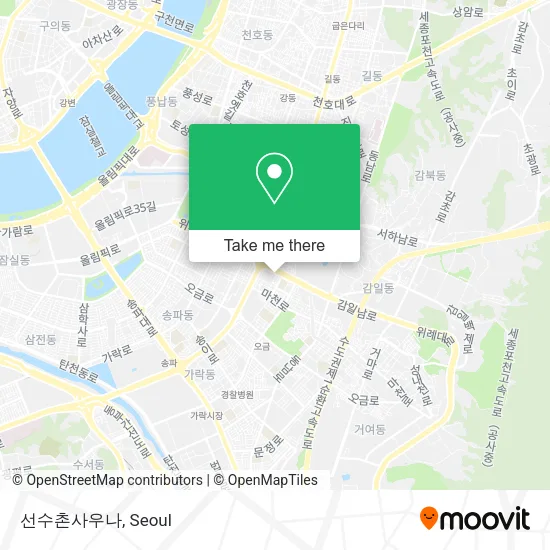 선수촌사우나 map