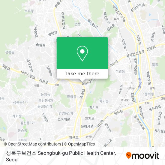 성북구보건소 Seongbuk-gu Public Health Center map