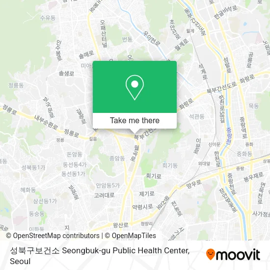 성북구보건소 Seongbuk-gu Public Health Center map