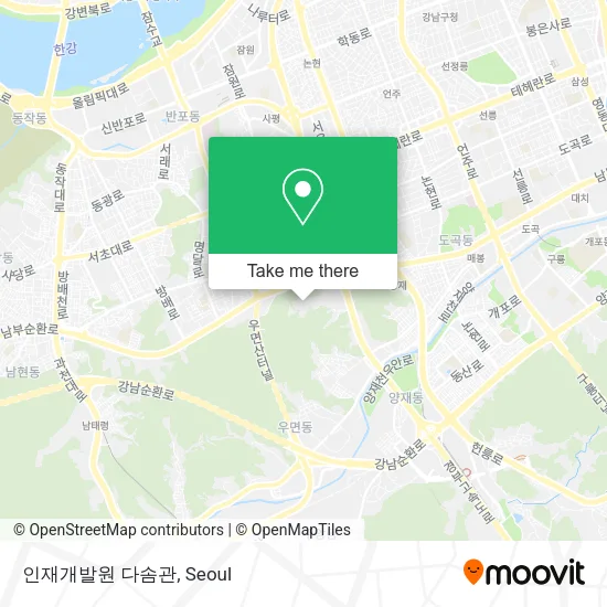 인재개발원 다솜관 map