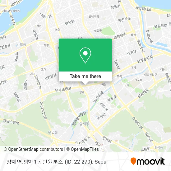 양재역.양재1동민원분소 (ID: 22-270) map
