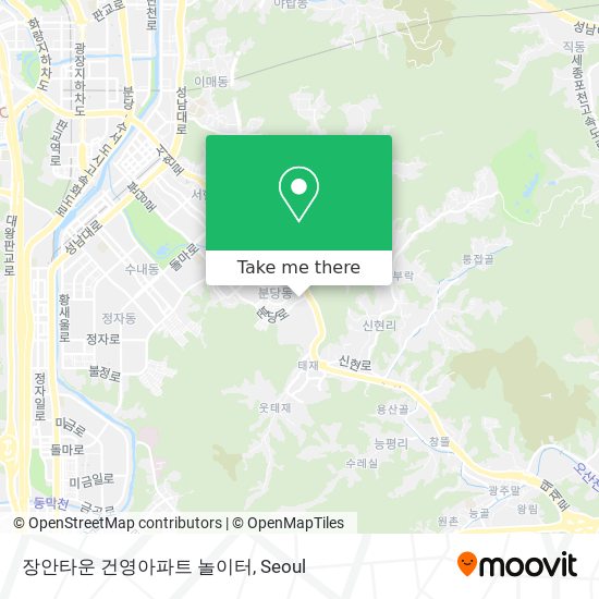 장안타운 건영아파트 놀이터 map