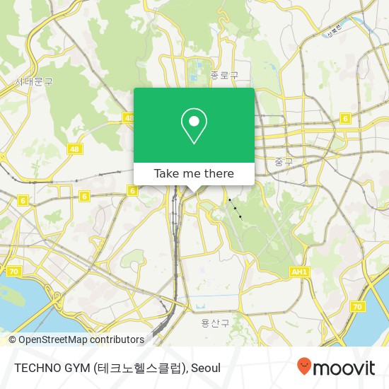 TECHNO GYM (테크노헬스클럽) map