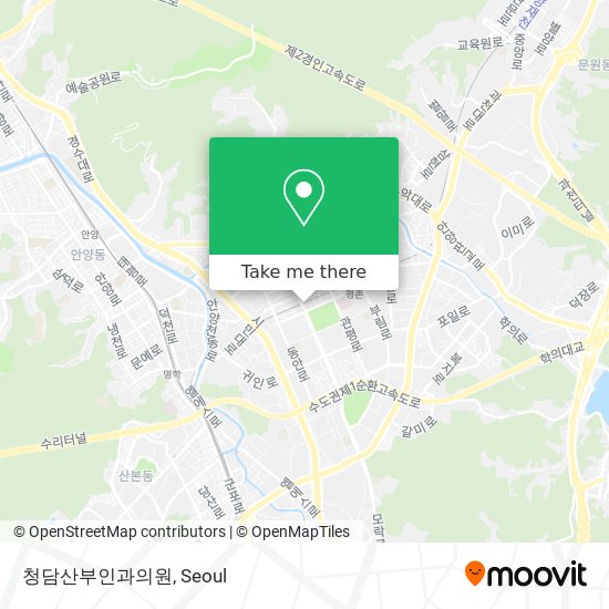 청담산부인과의원 map