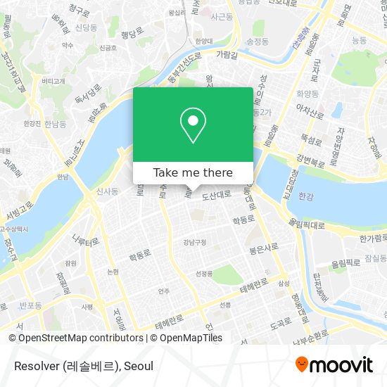 How to get to Resolver (레솔베르) in 강남구, 서울시 by Subway or Bus?