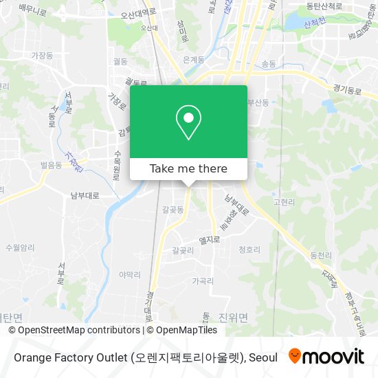 Orange Factory Outlet (오렌지팩토리아울렛) map