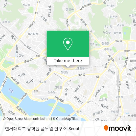 연세대학교 공학원 풀무원 연구소 map