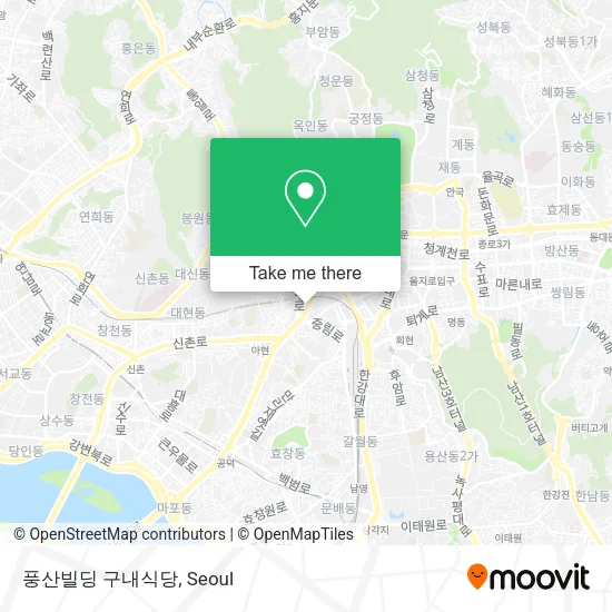 풍산빌딩 구내식당 map