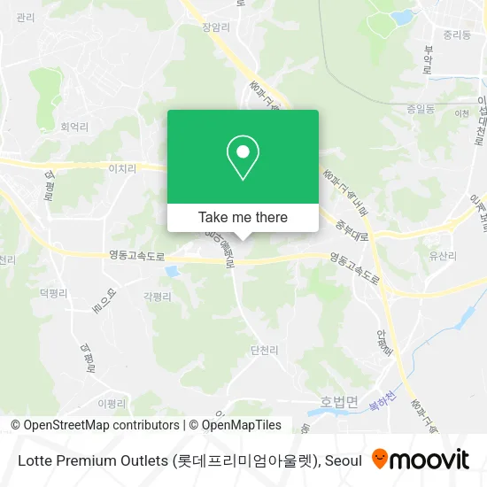 Lotte Premium Outlets (롯데프리미엄아울렛) map