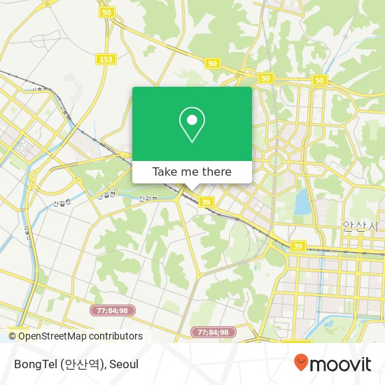 BongTel (안산역) map
