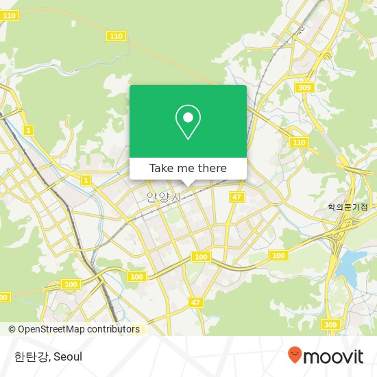 한탄강 map