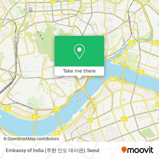 Embassy of India (주한 인도 대사관) map