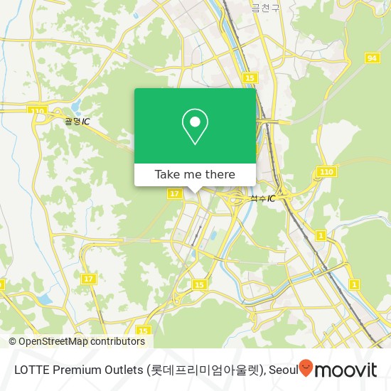LOTTE Premium Outlets (롯데프리미엄아울렛) map