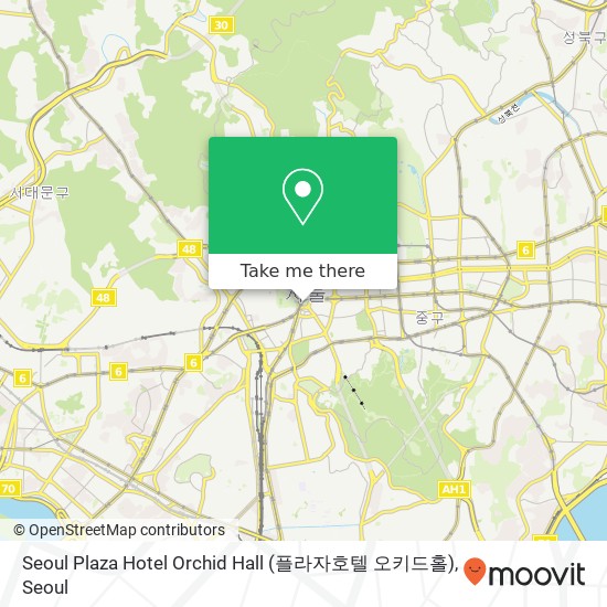 Seoul Plaza Hotel Orchid Hall (플라자호텔 오키드홀) map