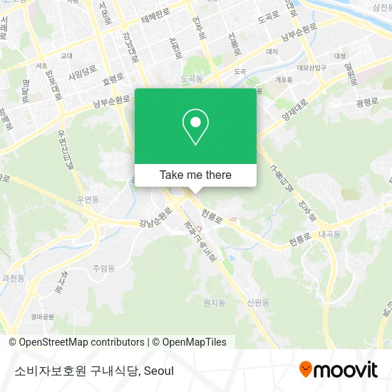 소비자보호원 구내식당 map