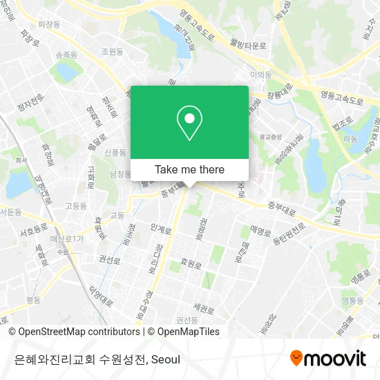 은혜와진리교회 수원성전 map
