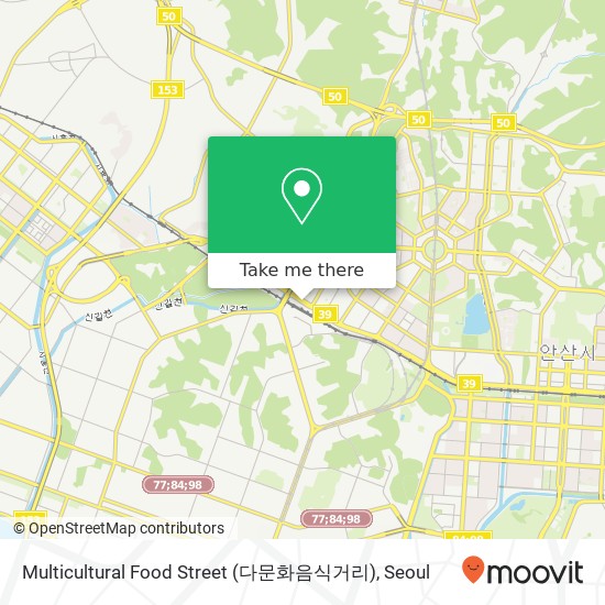 Multicultural Food Street (다문화음식거리) map