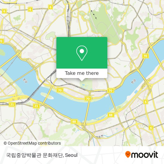 국립중앙박물관 문화재단 map