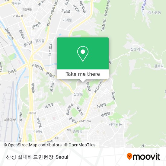 산성 실내배드민턴장 map