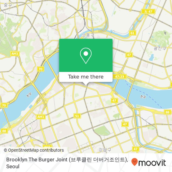 Brooklyn The Burger Joint (브루클린 더버거조인트) map