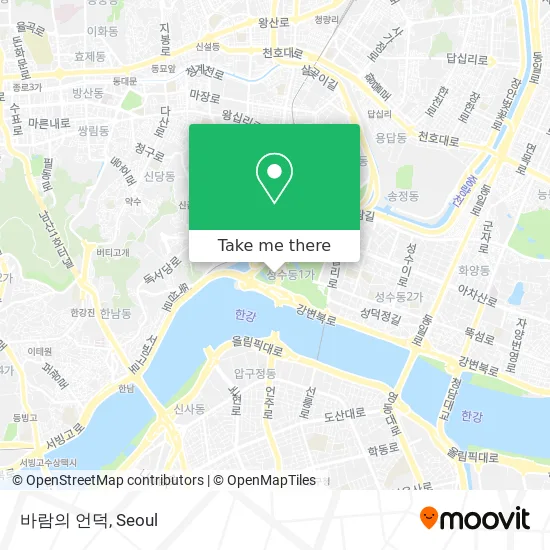 바람의 언덕 map