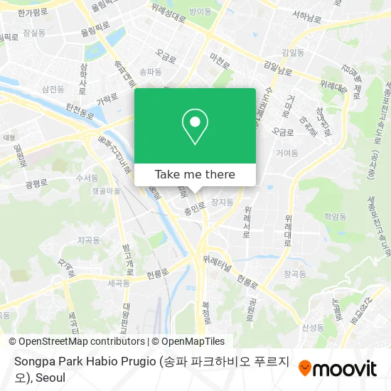 Songpa Park Habio Prugio (송파 파크하비오 푸르지오) map