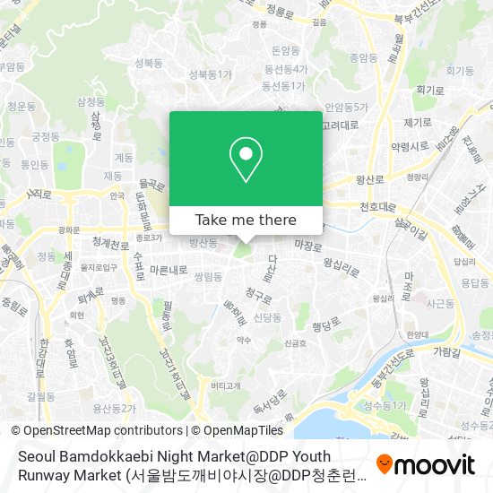 Seoul Bamdokkaebi Night Market@DDP Youth Runway Market (서울밤도깨비야시장@DDP청춘런웨이마켓) map