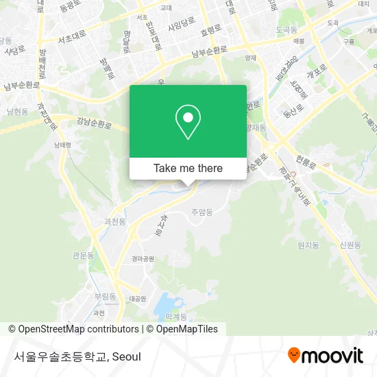서울우솔초등학교 map