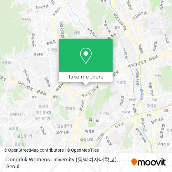 Dongduk Women's University (동덕여자대학교) map