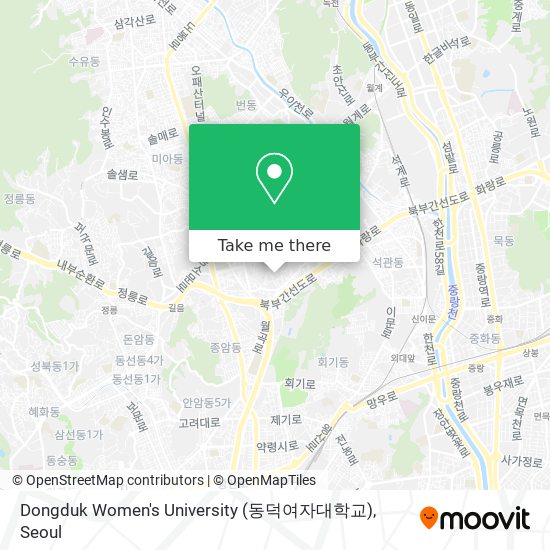 Dongduk Women's University (동덕여자대학교) map