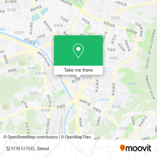 장지역사거리 map