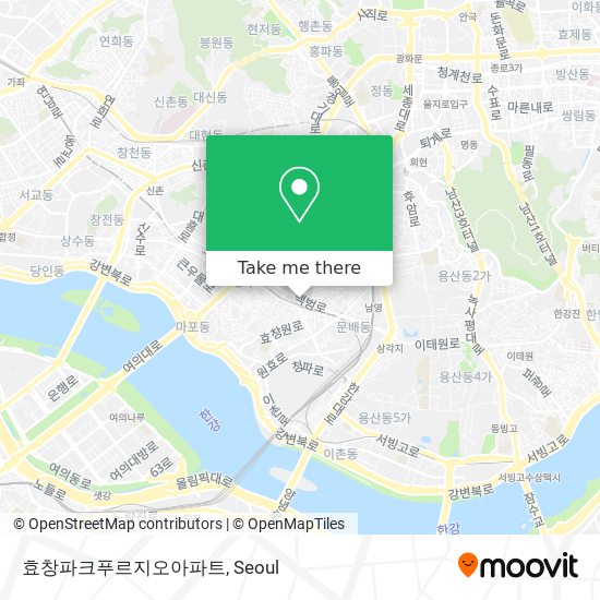 효창파크푸르지오아파트 map