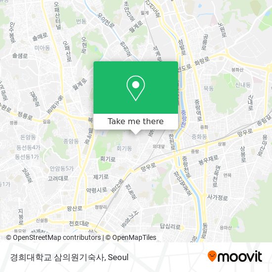 경희대학교 삼의원기숙사 map
