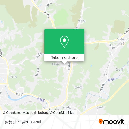 팔봉산 배갈비 map