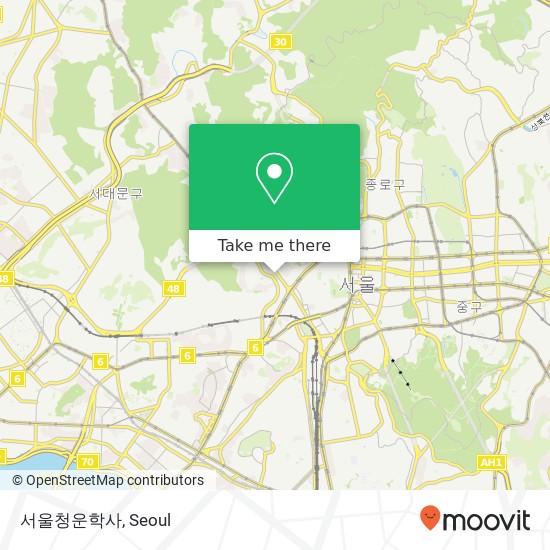 서울청운학사 map